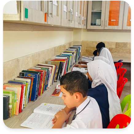 Students in learning activity